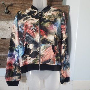 NWT Vertigo Collection Watermarks Bomber Jacket Sizes XS/M
